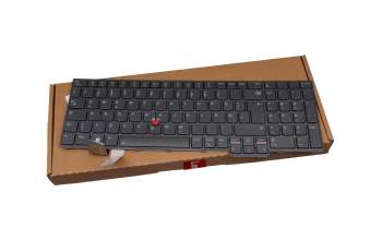 Keyboard DE (german) grey/grey with backlight and mouse-stick original suitable for Lenovo ThinkPad T16 G1 (21BV/21BW)