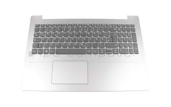Keyboard DE (german) grey original suitable for Lenovo IdeaPad 330-15ICN (81EY)