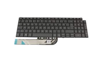 Keyboard DE (german) grey with backlight original suitable for Dell Inspiron 15 2in1 (7506)