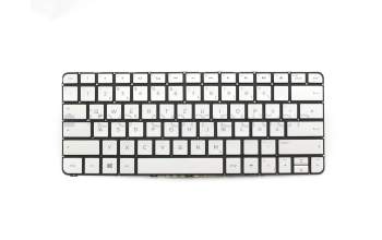 Keyboard DE (german) silver with backlight original suitable for HP Spectre Pro x360 G2