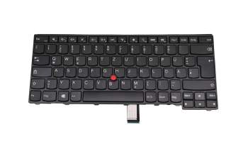 Keyboard DE (german) white/black with mouse-stick original suitable for Lenovo ThinkPad T450s (20BX/20BW)