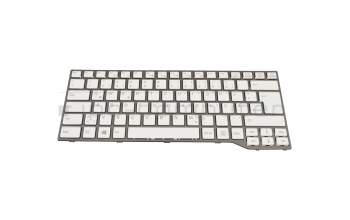 Keyboard DE (german) white/grey original suitable for Fujitsu LifeBook E733