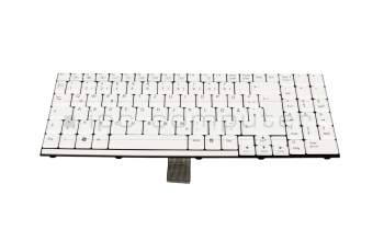 Keyboard DE (german) white original suitable for Sager Notebook NP9260 Model D900C
