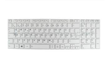 Keyboard DE (german) white/white original suitable for Toshiba Satellite C55-A