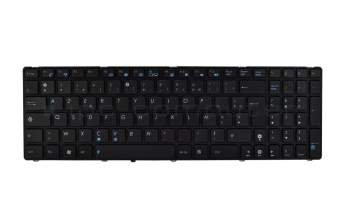 Keyboard FR (french) black/black matte original suitable for Asus K72JU