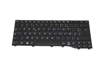 Keyboard FR (french) black/black original suitable for Fujitsu LifeBook U7412