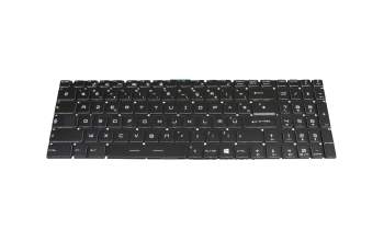 Keyboard FR (french) black/black original suitable for MSI GL75 Leopard 10SER/10SEK (MS-17E7)