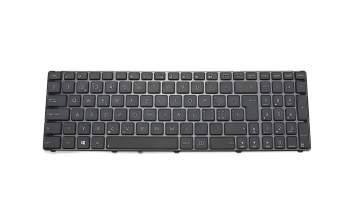 Keyboard SF (swiss-french) black/black glare original suitable for Asus X53E