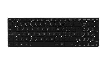 Keyboard SF (swiss-french) black original suitable for Asus K55A