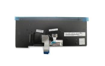 Keyboard UK (english) black/black matte with mouse-stick original suitable for Lenovo ThinkPad L470 (20JU/20JV)