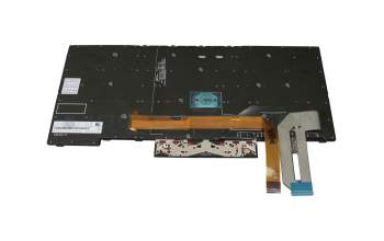 Keyboard UK (english) black/black with backlight and mouse-stick original suitable for Lenovo ThinkPad L480 (20LS/20LT)