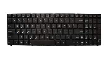 Keyboard US (english) black/black with backlight original suitable for Asus X70AB
