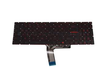 Keyboard US (english) black with backlight original suitable for MSI GL75 Leopard 10SCSR/10SCXR (MS-17E8)