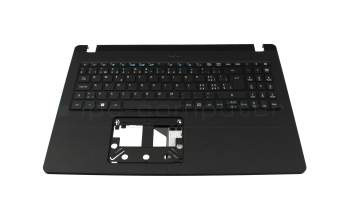 Keyboard incl. topcase CH (swiss) black/black original suitable for Acer TravelMate P2 (TMP215-53)