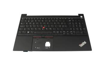 Keyboard incl. topcase CH (swiss) black/black with backlight and mouse-stick original suitable for Lenovo ThinkPad E15 Gen 2 (20TD/20TE)