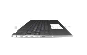 Keyboard incl. topcase CH (swiss) black/black with backlight original suitable for HP Pavilion x360 15-dq0400