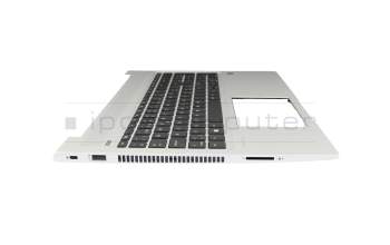 Keyboard incl. topcase CH (swiss) black/silver original suitable for HP ProBook 455R G6