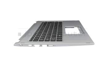 Keyboard incl. topcase CH (swiss) black/silver with backlight original suitable for Acer Spin 3 (SP314-54N)