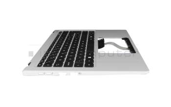 Keyboard incl. topcase CH (swiss) black/silver with backlight original suitable for Acer Swift Go 14 (SFG14-73)