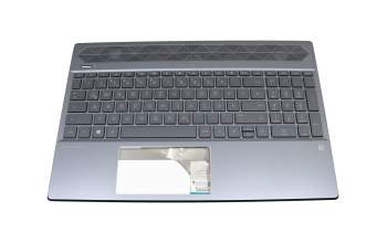 Keyboard incl. topcase DE (german) anthracite/anthracite with backlight original suitable for HP Pavilion 15-cs2300