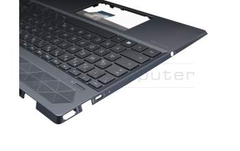 Keyboard incl. topcase DE (german) anthracite/anthracite with backlight original suitable for HP Pavilion 15-cw1300