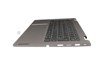 Keyboard incl. topcase DE (german) anthracite/grey with backlight with smart pen compartment original suitable for Lenovo ThinkBook 14s Yoga IRU (21JG)