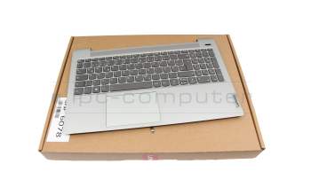 Keyboard incl. topcase DE (german) anthracite/silver with backlight fingerprint original suitable for Lenovo IdeaPad 5-15ARE05 (81YQ)