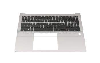 Keyboard incl. topcase DE (german) anthracite/silver with backlight original suitable for HP ZBook Fury 16 G9