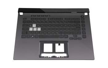 Keyboard incl. topcase DE (german) black/anthracite with backlight original suitable for Asus ROG Strix G15 G513QM