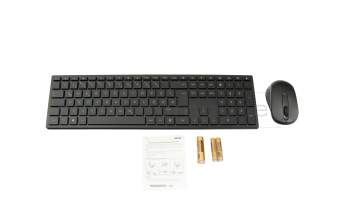 Keyboard incl. topcase DE (german) black/black (Wireless), incl. mouse, batteries original suitable for Acer Aspire C24 AiO