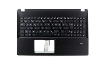 Keyboard incl. topcase DE (german) black/black Fingerprint original suitable for Asus Pro P2520LJ