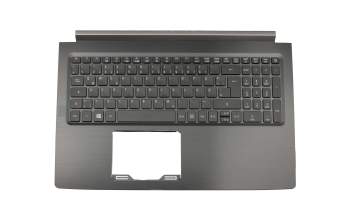 Keyboard incl. topcase DE (german) black/black original suitable for Acer Aspire 7 (A715-71)