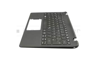 Keyboard incl. topcase DE (german) black/black original suitable for Acer Aspire ES1-131 (500GB HDD)