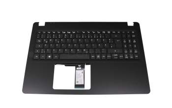 Keyboard incl. topcase DE (german) black/black original suitable for Acer Extensa 215 (EX215-51G)