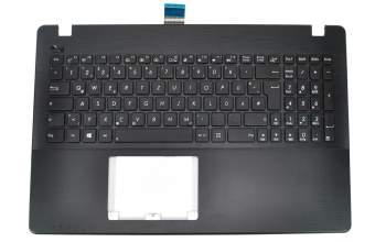 Keyboard incl. topcase DE (german) black/black original suitable for Asus F550VB