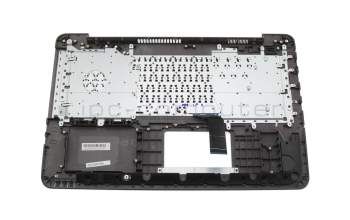 Keyboard incl. topcase DE (german) black/black original suitable for Asus F756UX