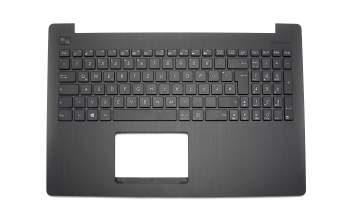 Keyboard incl. topcase DE (german) black/black original suitable for Asus R515MA