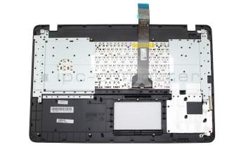 Keyboard incl. topcase DE (german) black/black original suitable for Asus VivoBook F751NA