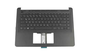 Keyboard incl. topcase DE (german) black/black original suitable for HP 14-bp000