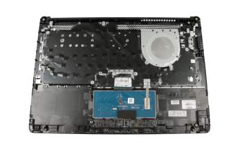Keyboard incl. topcase DE (german) black/black original suitable for HP 14-dg0000
