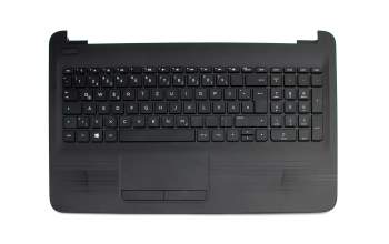 Keyboard incl. topcase DE (german) black/black original suitable for HP 15-ay000