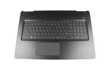 Keyboard incl. topcase DE (german) black/black original suitable for HP Pavilion 17-ab400