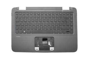 Keyboard incl. topcase DE (german) black/black original suitable for HP Pavilion X360 13-a000