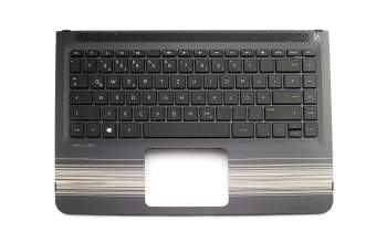 Keyboard incl. topcase DE (german) black/black original suitable for HP Pavilion x360 13-u000