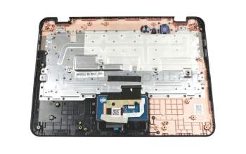 Keyboard incl. topcase DE (german) black/black original suitable for Lenovo 100e Winbook (81CY)