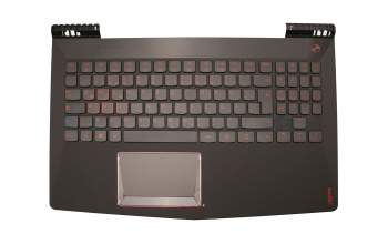 Keyboard incl. topcase DE (german) black/black original suitable for Lenovo Legion Y520-15IKBN (80WK)
