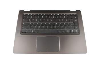 Keyboard incl. topcase DE (german) black/black original suitable for Lenovo Yoga 510-14AST (80S9)