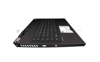 Keyboard incl. topcase DE (german) black/black original suitable for MSI GP76 Leopard 11UH/11UG/11UE (MS-17K3)