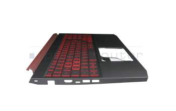 Keyboard incl. topcase DE (german) black/black/red with backlight original suitable for Acer Nitro 5 (AN515-43)