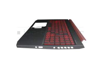 Keyboard incl. topcase DE (german) black/black/red with backlight original suitable for Acer Nitro 5 (AN515-43)